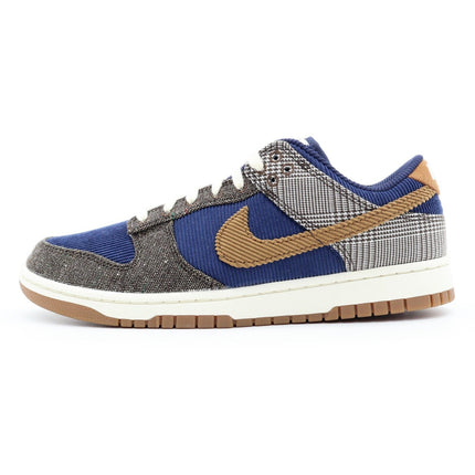 FQ8746-410 Nike Dunk Low PRM Tweed Midnight Navy Baroque Brown Corduroy (Men's)