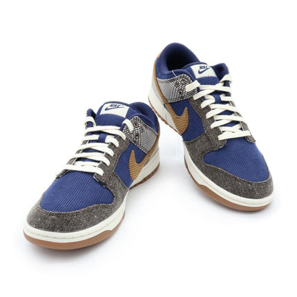 FQ8746-410 Nike Dunk Low PRM Tweed Midnight Navy Baroque Brown Corduroy (Men's)