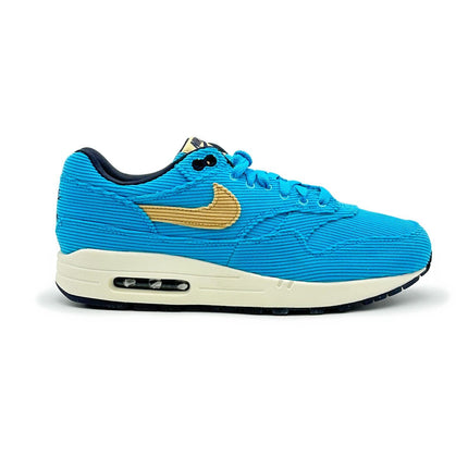 FB8915-400 Nike Air Max 1 PRM Corduroy Baltic Blue Sesame Gridiron Sail Turquois