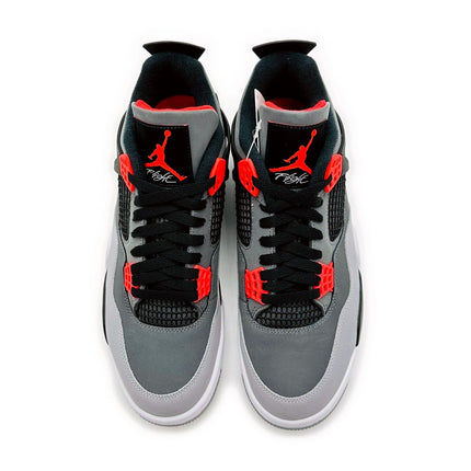 DH6927-061 Nike Air Jordan 4 Infrared 23 Black Cement Dark Grey Red White Gray