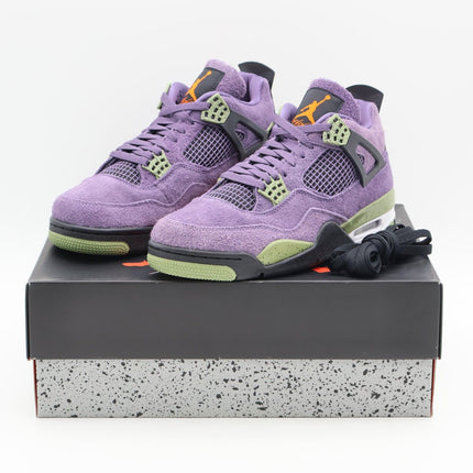 AQ9129-500 Nike Jordan 4 Retro Canyon Purple Anthracite Alligator (Women's)