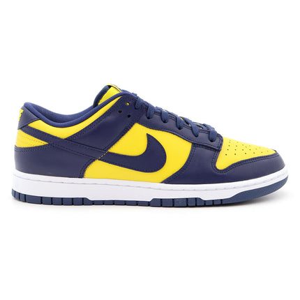 DD1391-700 Nike Dunk Low Michigan Varsity Maze Midnight Navy White (Men's)