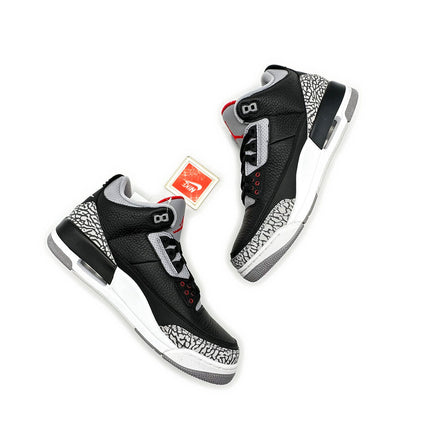 854262-001 Nike Air Jordan 3 Retro OG Black Cement Grey White Fire Red (Men's)