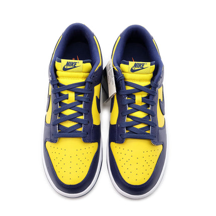 DD1391-700 Nike Dunk Low Michigan Varsity Maze Midnight Navy White (Men's)