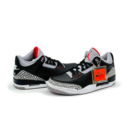 854262-001 Nike Air Jordan 3 Retro OG Black Cement Grey White Fire Red (Men's)