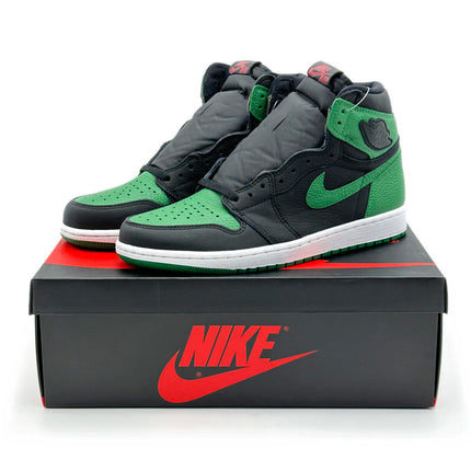 555088-030 Nike Air Jordan 1 Retro High OG Pine Green White Black Gym Red