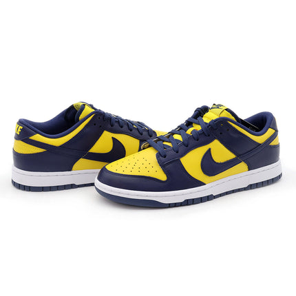 DD1391-700 Nike Dunk Low Michigan Varsity Maze Midnight Navy White (Men's)