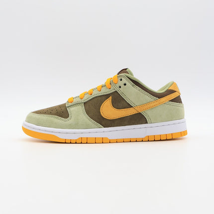 DH5360-300 Nike Dunk Low Dusty Olive Green Pro Gold Khaki Yellow White (Men's)