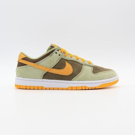 DH5360-300 Nike Dunk Low Dusty Olive Green Pro Gold Khaki Yellow White (Men's)