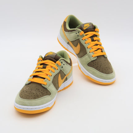 DH5360-300 Nike Dunk Low Dusty Olive Green Pro Gold Khaki Yellow White (Men's)