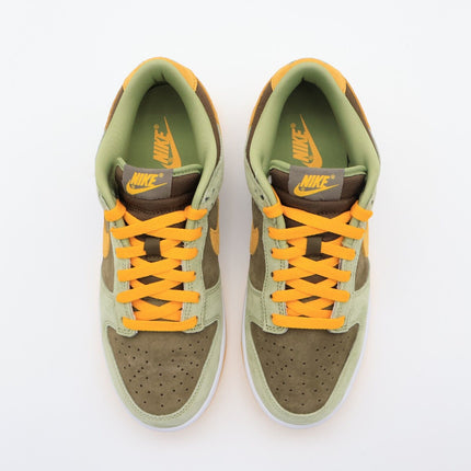 DH5360-300 Nike Dunk Low Dusty Olive Green Pro Gold Khaki Yellow White (Men's)