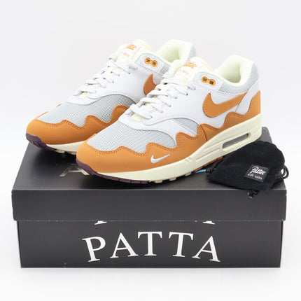 DH1348-001 Nike Air Max 1 Patta Waves Monarch Brick Orange Pure Platinum (Men's)