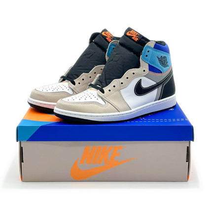 DC6515-100 Nike Air Jordan 1 Retro High OG Prototype Black White Blue Orange