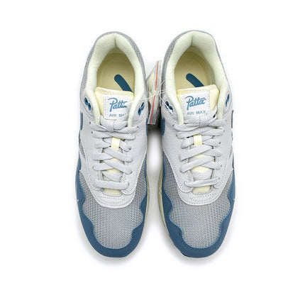 DH1348-004 Nike Air Max 1 Patta Waves Noise Aqua Metallic Silver Pure Platinum