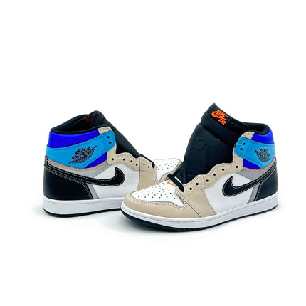 DC6515-100 Nike Air Jordan 1 Retro High OG Prototype Black White Blue Orange