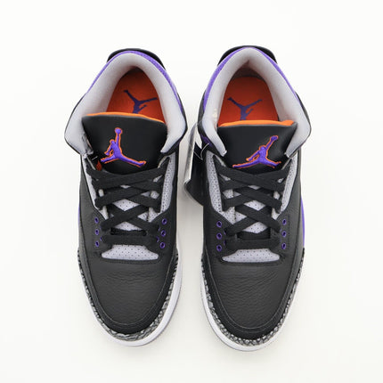 CT8532-050 Nike Air Jordan 3 Retro Black Court Purple Cement Grey White (Men's)