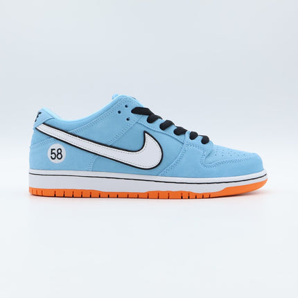 BQ6817-401 Nike SB Dunk Low Club 58 Gulf Racing Blue Chill Safety Orange (Men's)