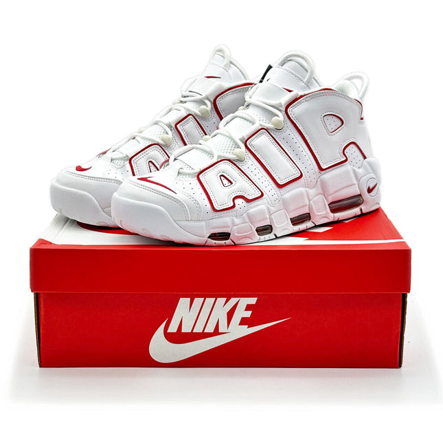 921948-102 Nike Air More Uptempo White Varsity Red Outline (Men's)