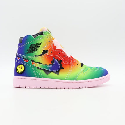 DC3481-900 Nike Air Jordan 1 Retro OG High J Balvin Raibow Pink Tie Dye (Men's)