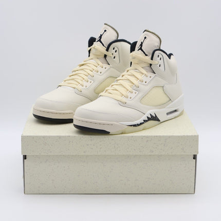 FN7405-100 Nike Air Jordan 5 Retro Sail Black Light Orewood Brown Milk (Men's)