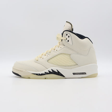 FN7405-100 Nike Air Jordan 5 Retro Sail Black Light Orewood Brown Milk (Men's)