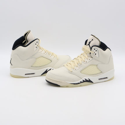 FN7405-100 Nike Air Jordan 5 Retro Sail Black Light Orewood Brown Milk (Men's)