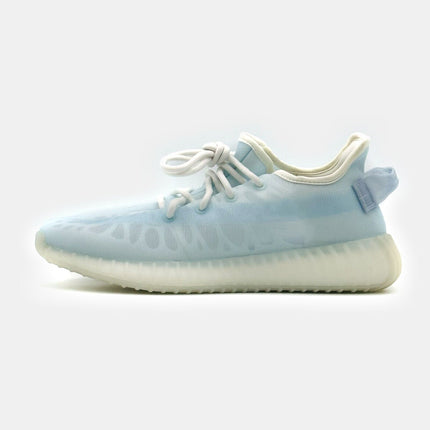 GW2869 Adidas Yeezy Boost 350 V2 Mono Ice Light Crystal Blue White Beige Aqua