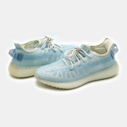 GW2869 Adidas Yeezy Boost 350 V2 Mono Ice Light Crystal Blue White Beige Aqua