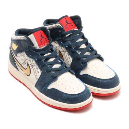 FN1353-400 Nike GS Air Jordan 1 Mid SE Take Flight