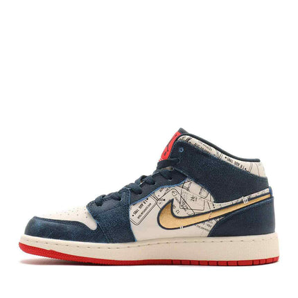 FN1353-400 Nike GS Air Jordan 1 Mid SE Take Flight