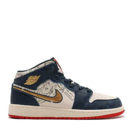 FN1353-400 Nike GS Air Jordan 1 Mid SE Take Flight