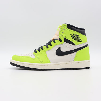 555088-702 Nike Air Jordan 1 High OG Volt Visionaire Vivid Yellow Black (Men's)