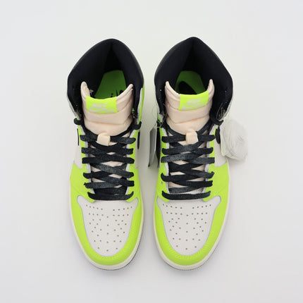 555088-702 Nike Air Jordan 1 High OG Volt Visionaire Vivid Yellow Black (Men's)