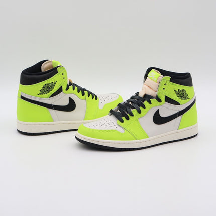 555088-702 Nike Air Jordan 1 High OG Volt Visionaire Vivid Yellow Black (Men's)