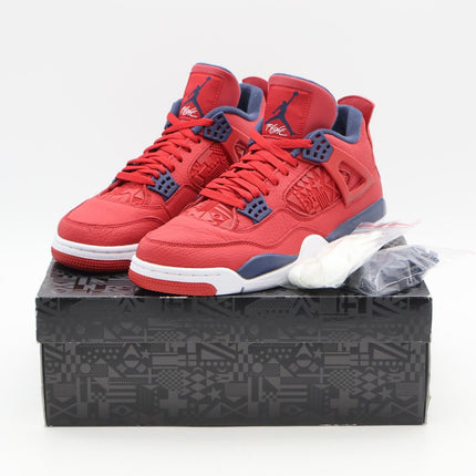 CI1184-617 Nike Air Jordan 4 Retro SE Fiba Gym Red Obsidian White (Men's)