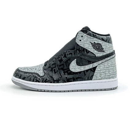 555088-036 Nike Jordan 1 High OG Rebellionaire Black White Particle Grey