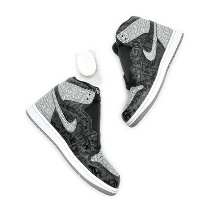 555088-036 Nike Jordan 1 High OG Rebellionaire Black White Particle Grey