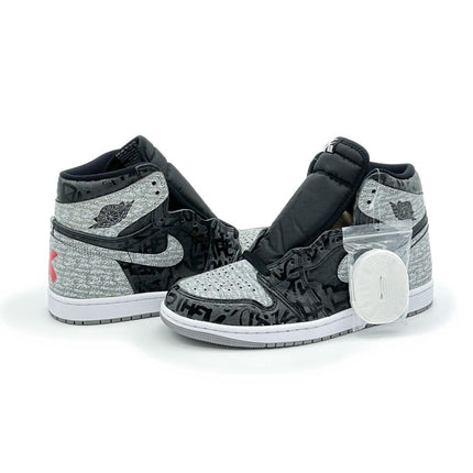 555088-036 Nike Jordan 1 High OG Rebellionaire Black White Particle Grey