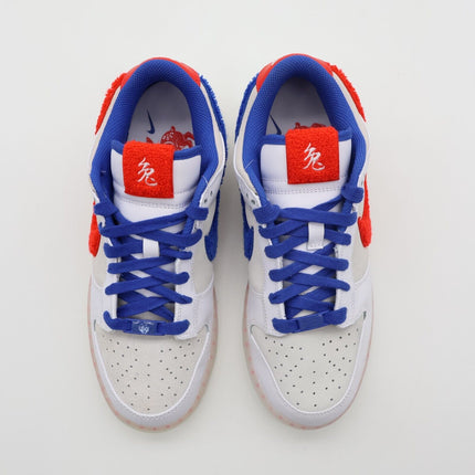 FD4203-161 Nike Dunk Low Year of the Rabbit White Crimson Varsity (Men's)