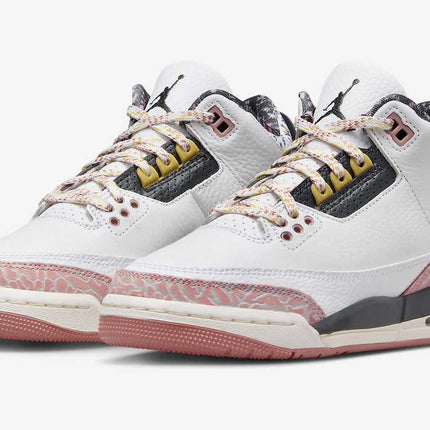 441140-100 Nike GS Air Jordan 3 Retro White Pink Black