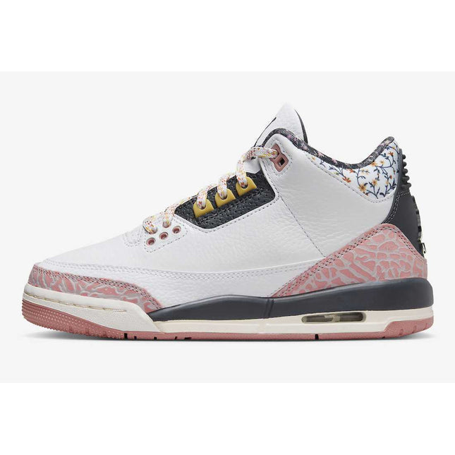 441140-100 Nike GS Air Jordan 3 Retro White Pink Black