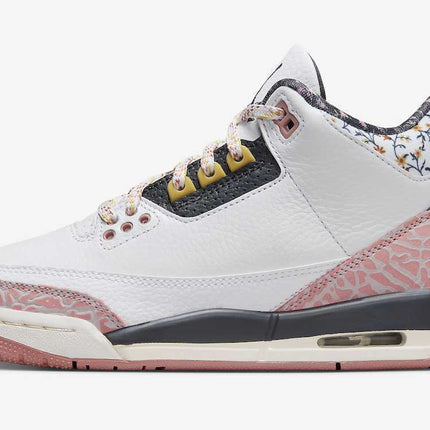 441140-100 Nike GS Air Jordan 3 Retro White Pink Black