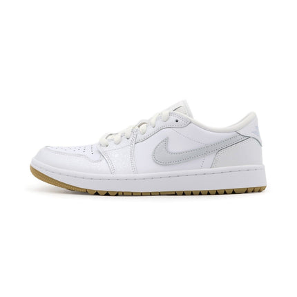 DD9315-111 Nike Air Jordan 1 Low Golf White Gum Pure Platinum Brown (Men's)