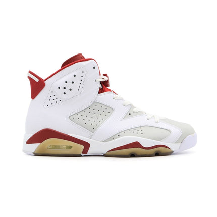 384664-113 Nike Air Jordan 6 Retro Alternate Hare White Gym Red Grey (Men's)