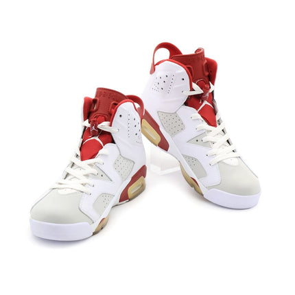 384664-113 Nike Air Jordan 6 Retro Alternate Hare White Gym Red Grey (Men's)