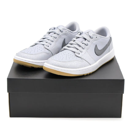 DD9315-006 Nike Air Jordan 1 Low Golf Wolf Iron Grey Gum White Brown (Men's)