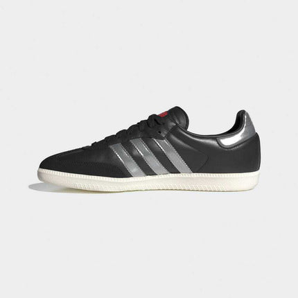 IF1825 adidas Originals Samba OG Core Black Silver Metallic Off White (Men's)