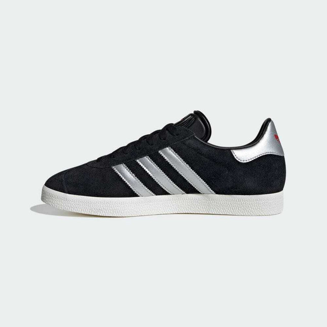 IF1826 adidas Originals Gazelle Core Black Silver Metallic Off White (Men's)