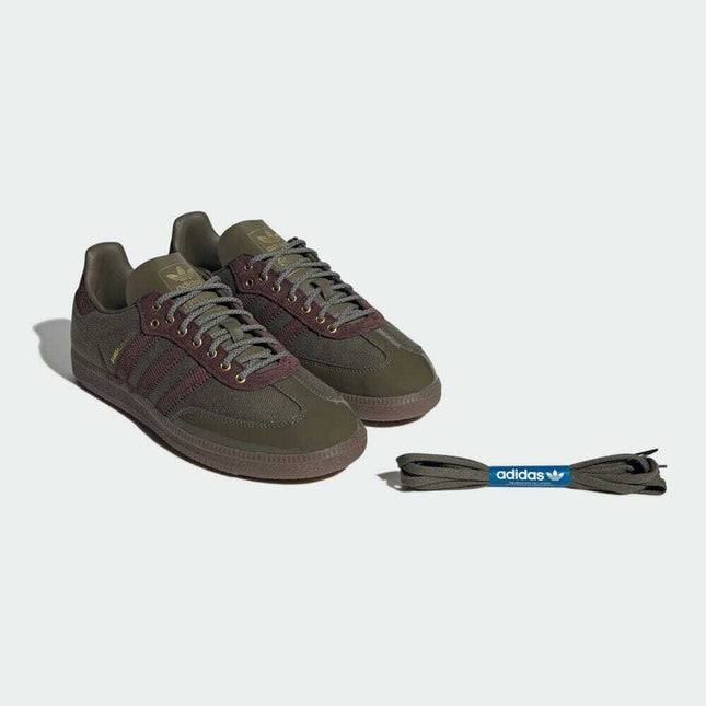 ID3263 Alwayth adidas Originals Samba OG Olive Straighter Shadow Brown (Men's)