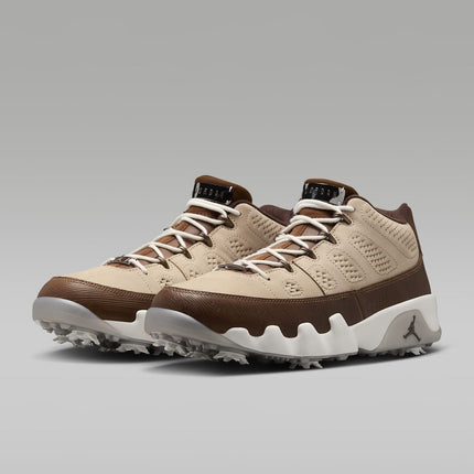 FN6929-200 Happy Life Wood Nike Air Jordan 9 Golf NRG Hemp Pecan Sail (Men's)